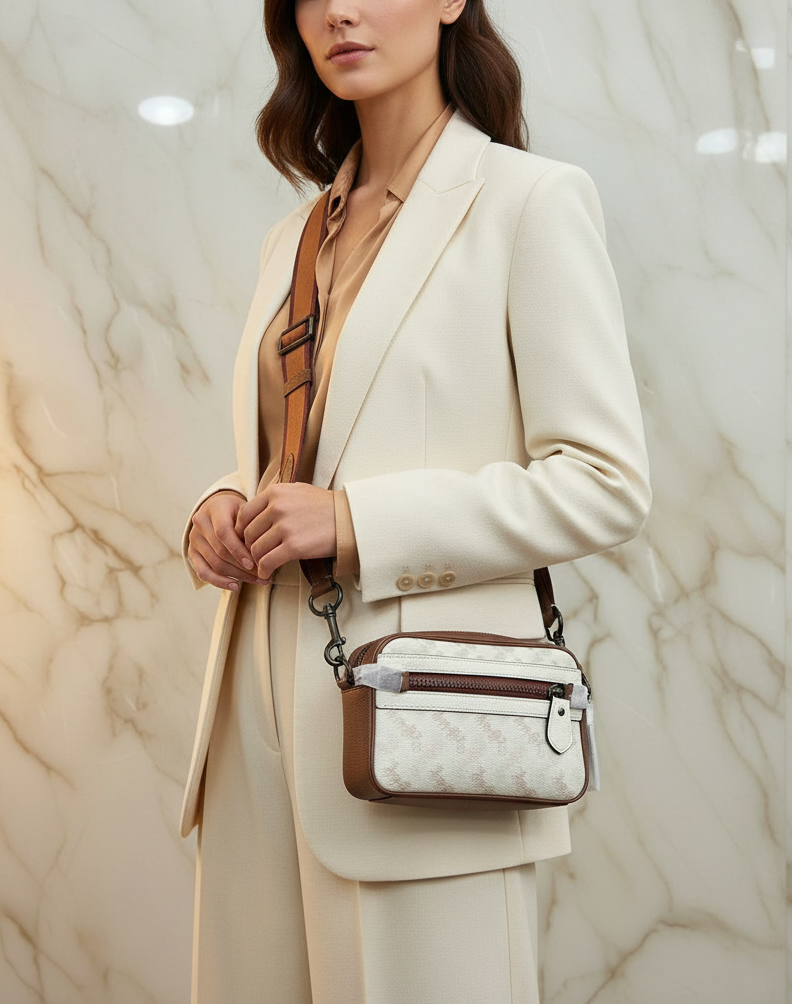 COACH ACADEMY CROSSBODY WITH HORSE & CARRIAGE PRINT