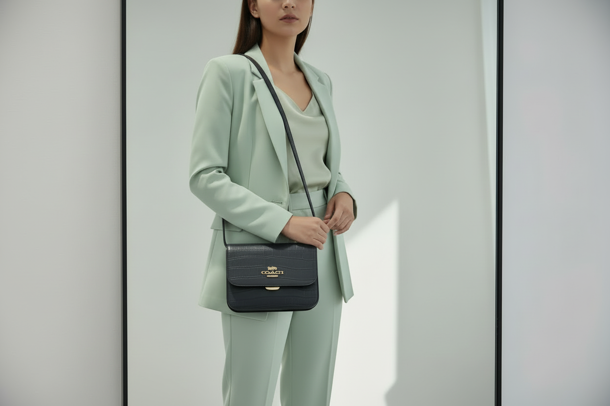 COACH BRYNN FLAP CROSSBODY - MIDNIGHT NAVY