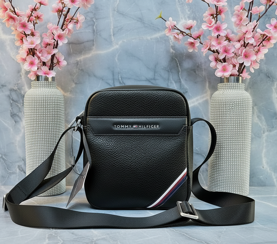 حقيبة كروس بودي صغيرة للرجال من تومي هيلفيغر -