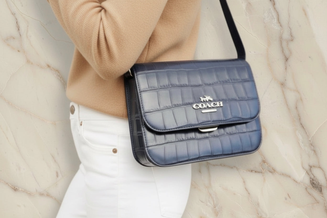 COACH BRYNN FLAP CROSSBODY - MIDNIGHT NAVY
