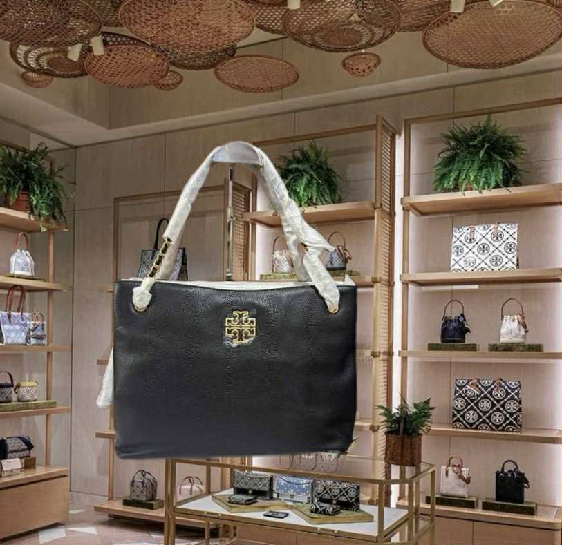 TORY BURCH BRITTEN TRIPLE COMPARTMENT TOTE