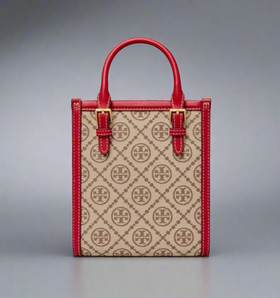 TORY BURCH MINI JACQUARD T MONOGRAM TOTE -