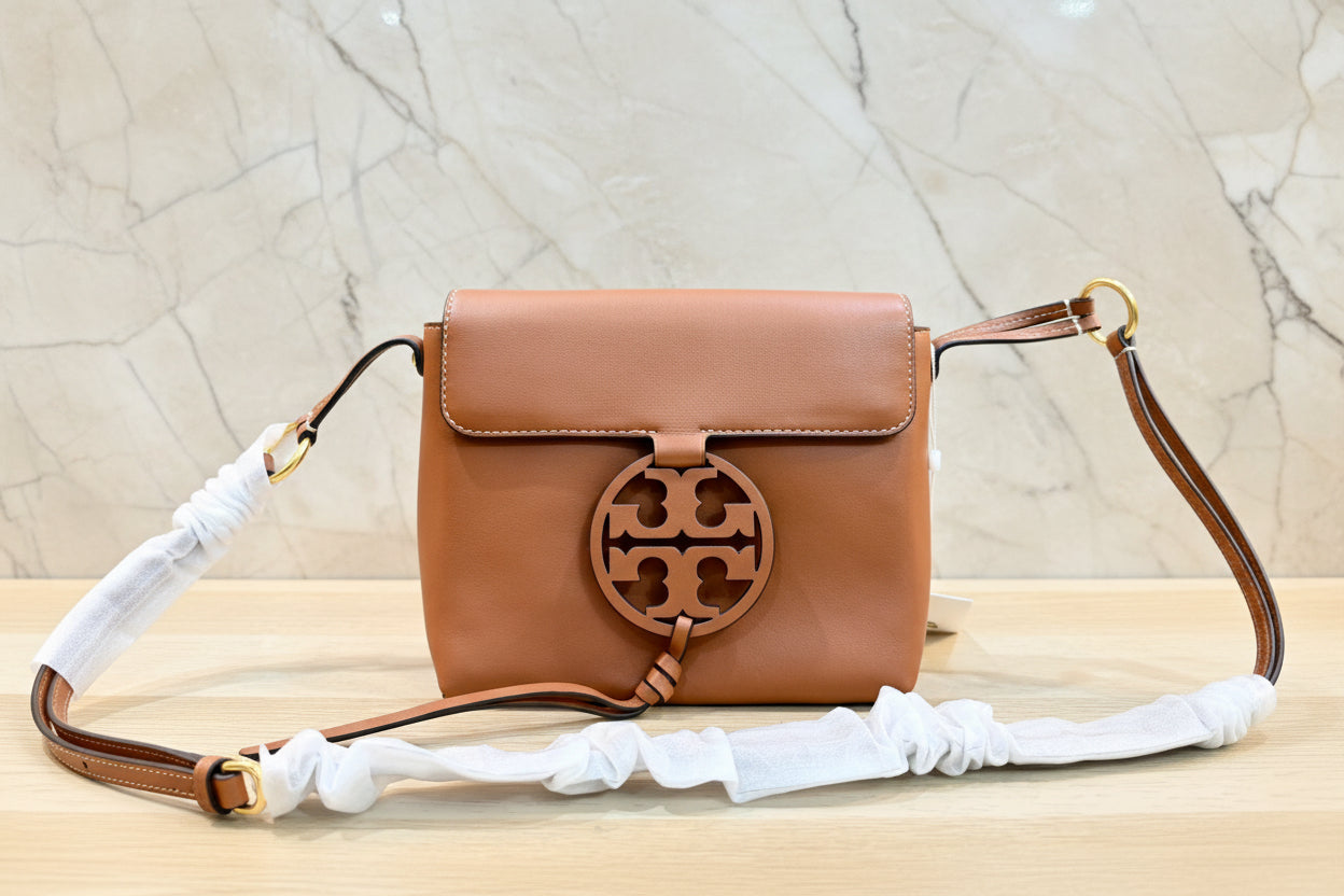 TORY BURCH MILLER CROSSBODY -  BROWN