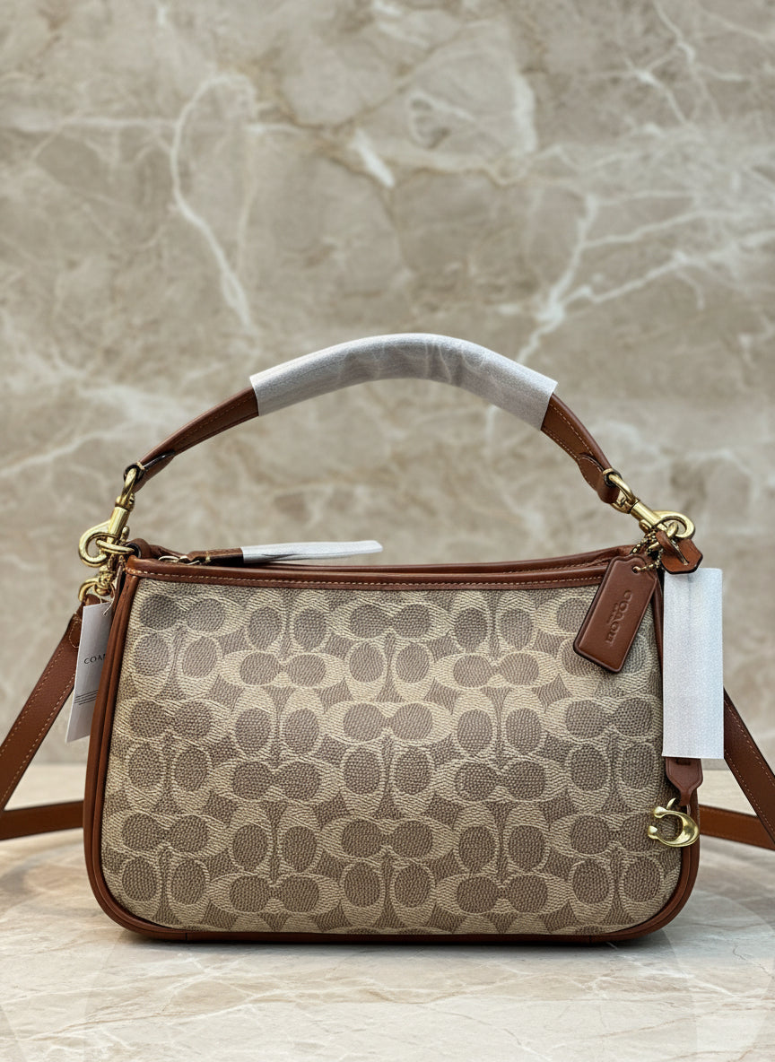 COACH CARY SHOULDER BAG/CROSSBODY BAG IN SIGNATURE CANVAS