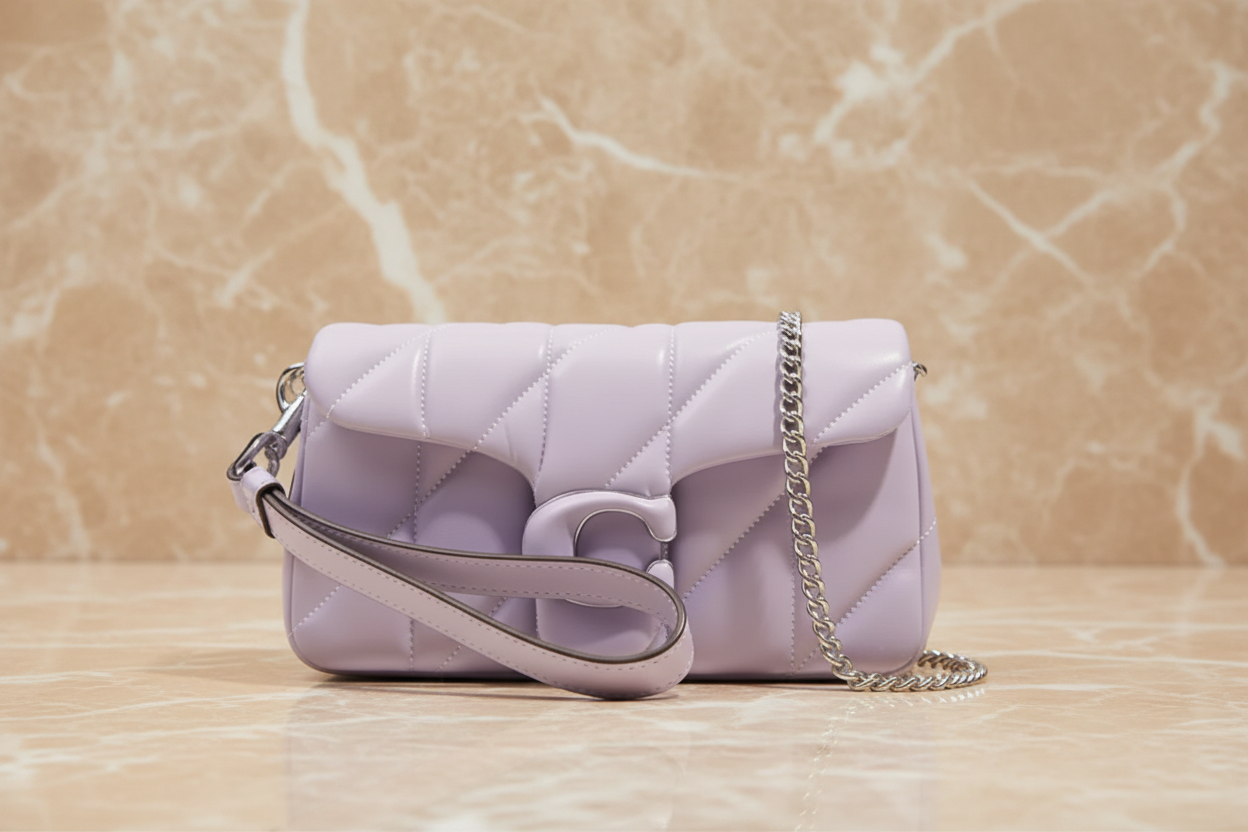 COACH PILLOW TABBY 18 WRISTLET/CROSSBODY - SOFTBPURPLE - NAPPA LEATHER