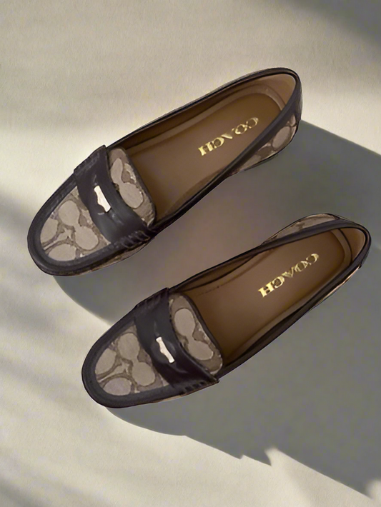 أحذية كوتش جاكار مسطحة