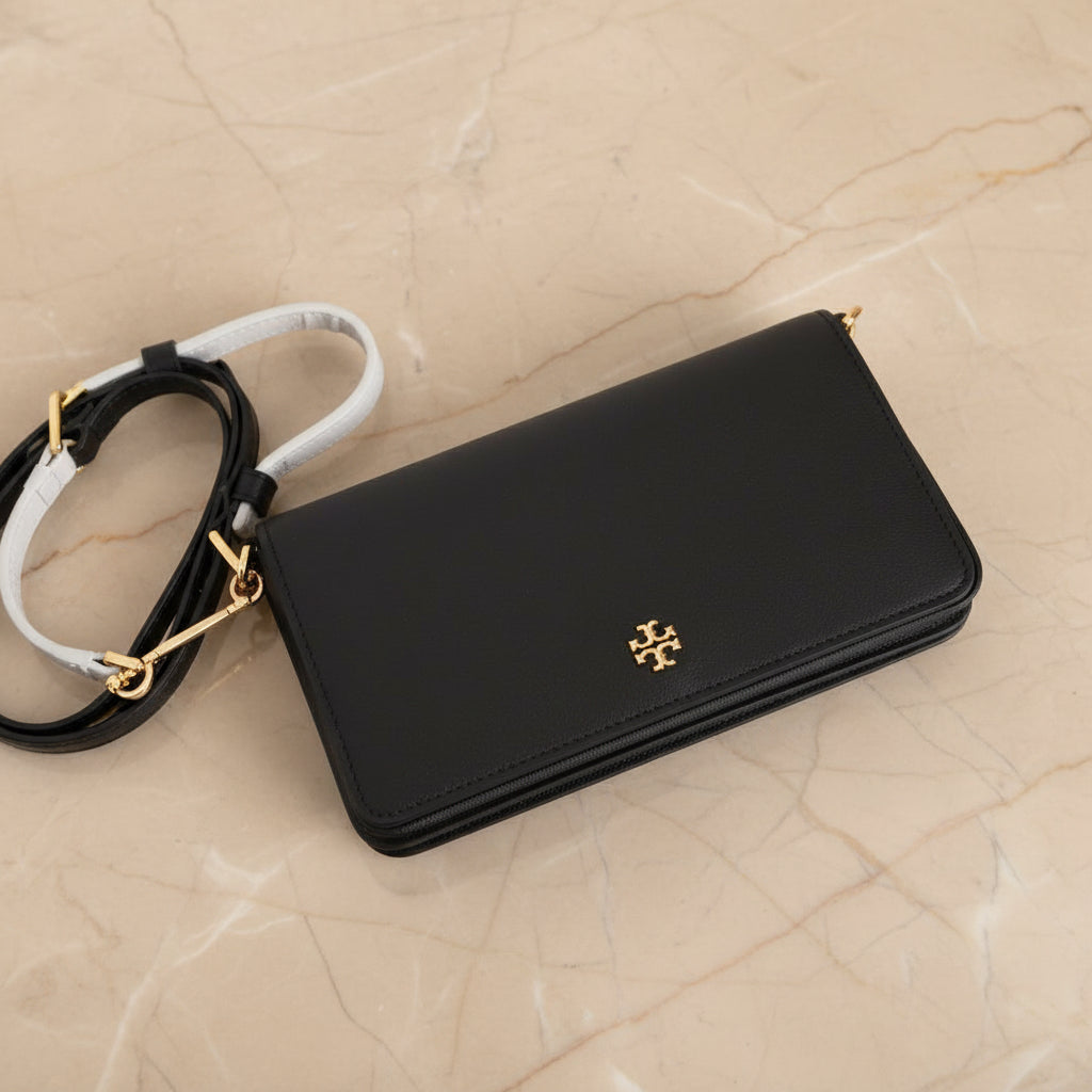 TORY BURCH EMERSON CROSSBODY -  BLACK