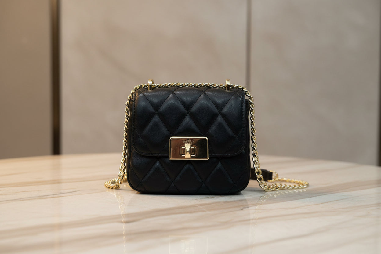 KATE SPADE CAREY MICRO FLAP QUILTED SQUARE LEATHER CROSSBODY