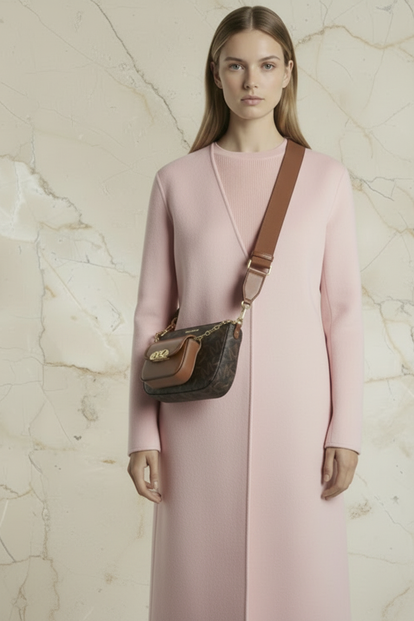 MICHAEL KORS EMPIRE SIGNATURE LOGO 2-IN-1 CROSSBODY BAG ( FROM BOUTIQUE STORE )