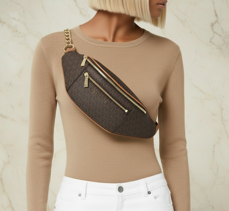 MICHAEL KORS MOTT BELTBAG/WAISTPACK ( RETAIL ITEM )