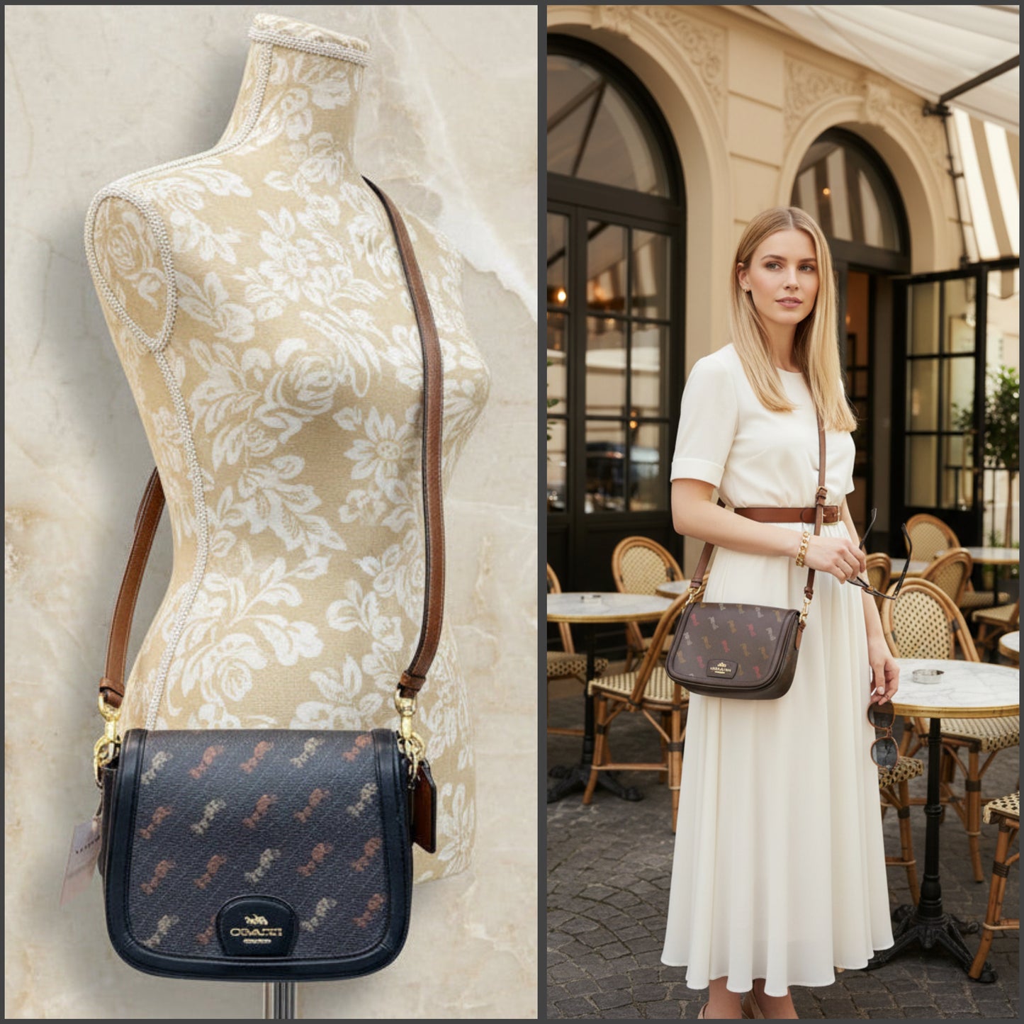 COACH SADDLE CROSSBODY IN SIGNATURE HORSE & CARRIAGE PRINT
