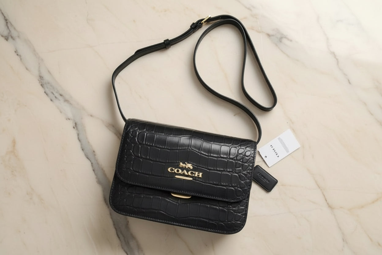 COACH BRYNN FLAP CROSSBODY - MIDNIGHT NAVY