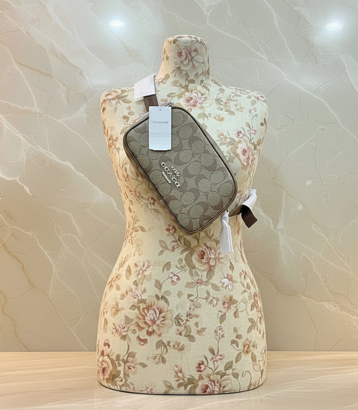 COACH PACE BODY BAG / BELTBAG - SIGNATURE BROWN
