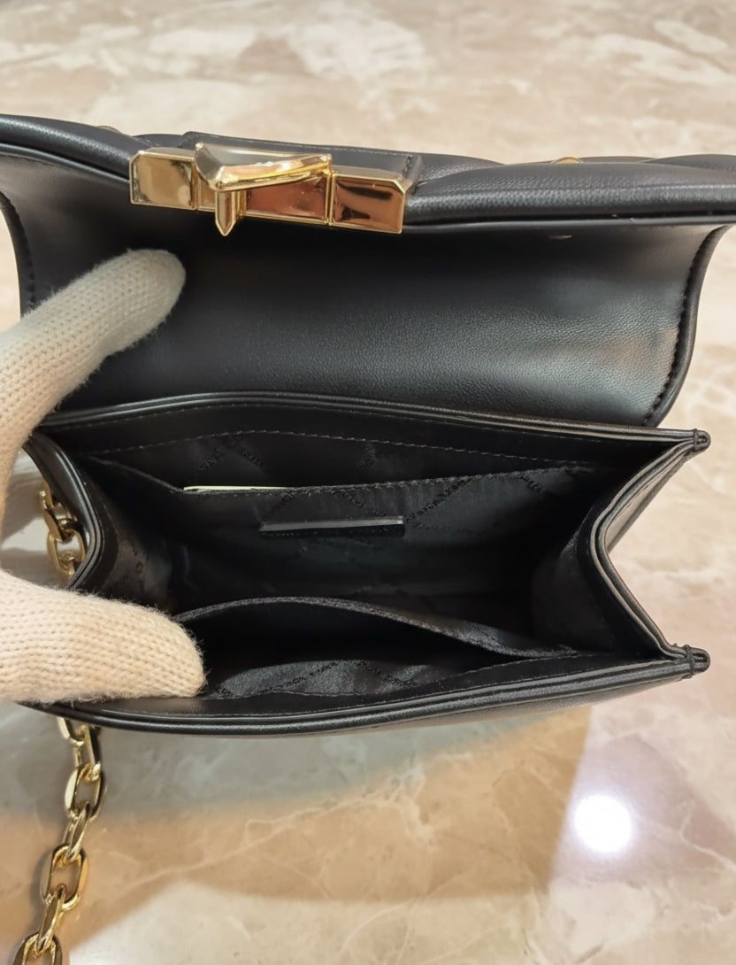 MICHAEL KORS SERENA VEGAN FLAP QUILTED CONVERTIBLE CHAIN SHOULDER BAG/CROSSBODY BAG
