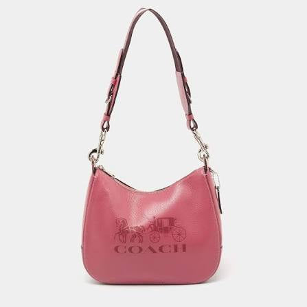 SALE‼️‼️COACH JES HOBO SHOULDER BAG - ROUGE/SILVER