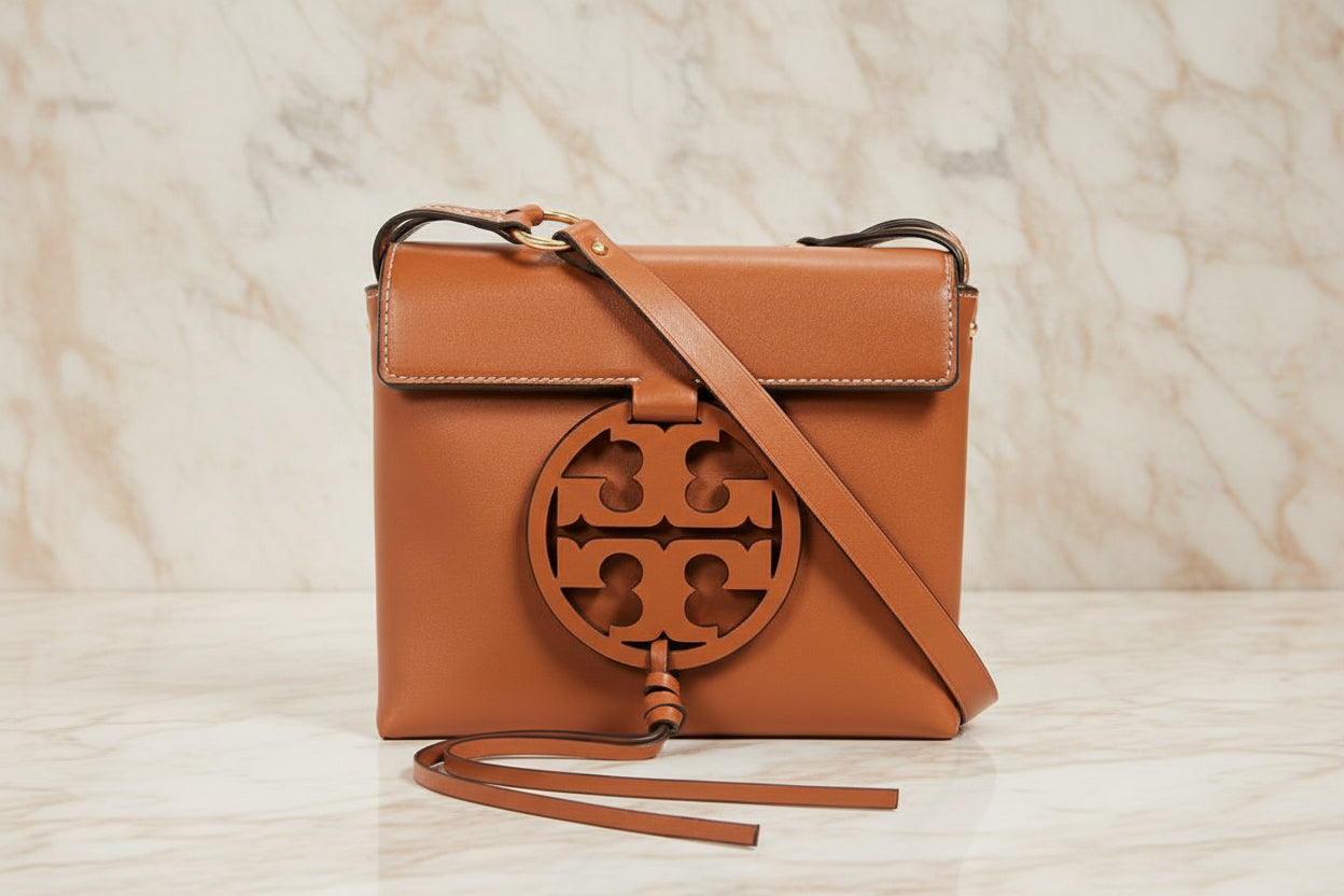 TORY BURCH MILLER CROSSBODY -  BROWN