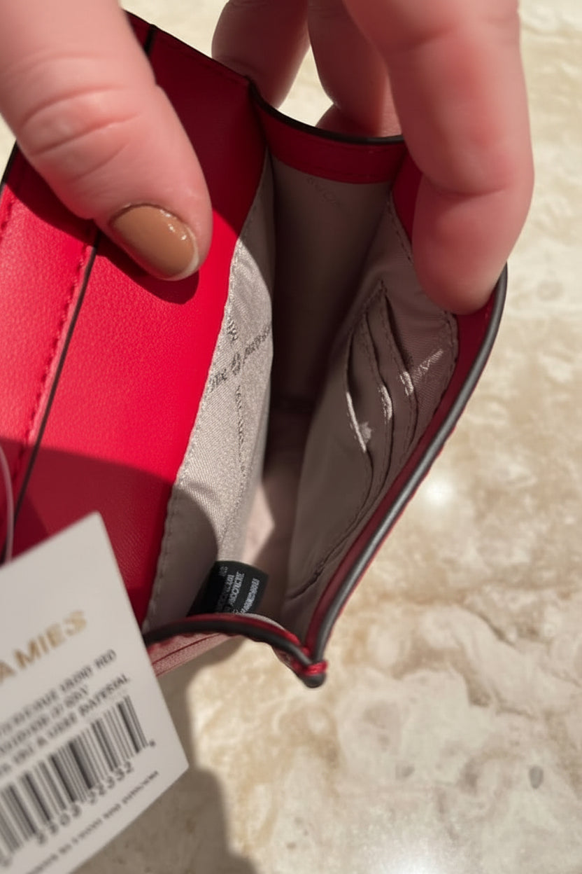 MICHAEL KORS CARMEN SMARTPHONE CROSSBODY - RED