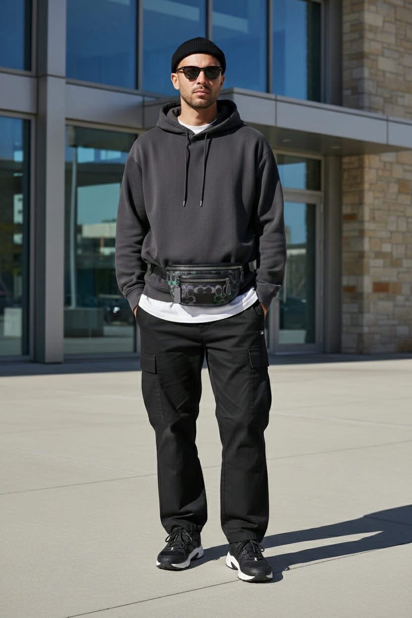 COACH WESTWAY WAISTPACK/CHEST BAG - GRAPHITE GREEN