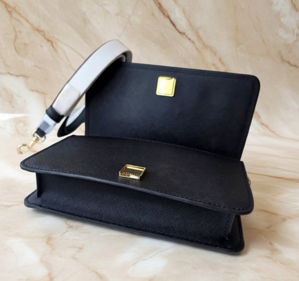TORY BURCH EMERSON CROSSBODY -  BLACK