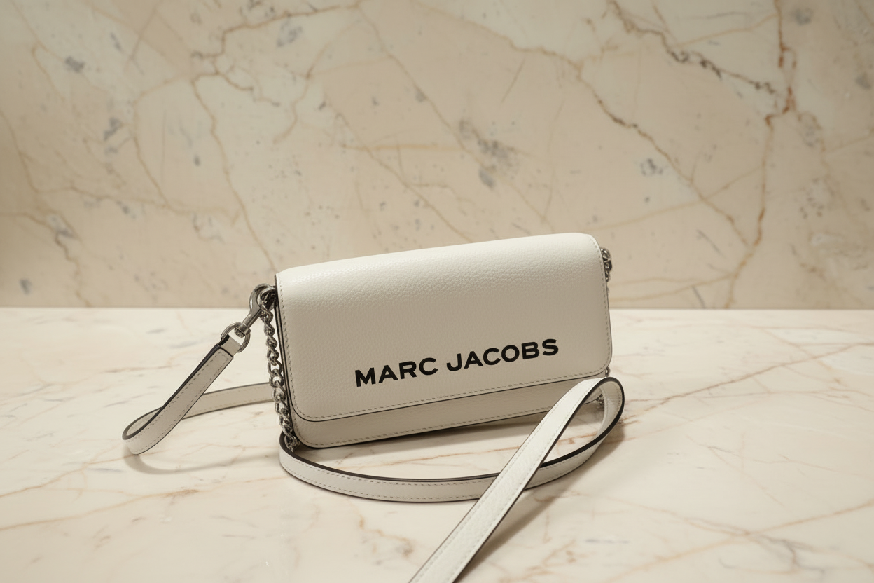 MARC JACOBS 3 IN 1 SHOULDER BAG/CROSSBODY/CLUTCH - MARSMALLOW COLOR