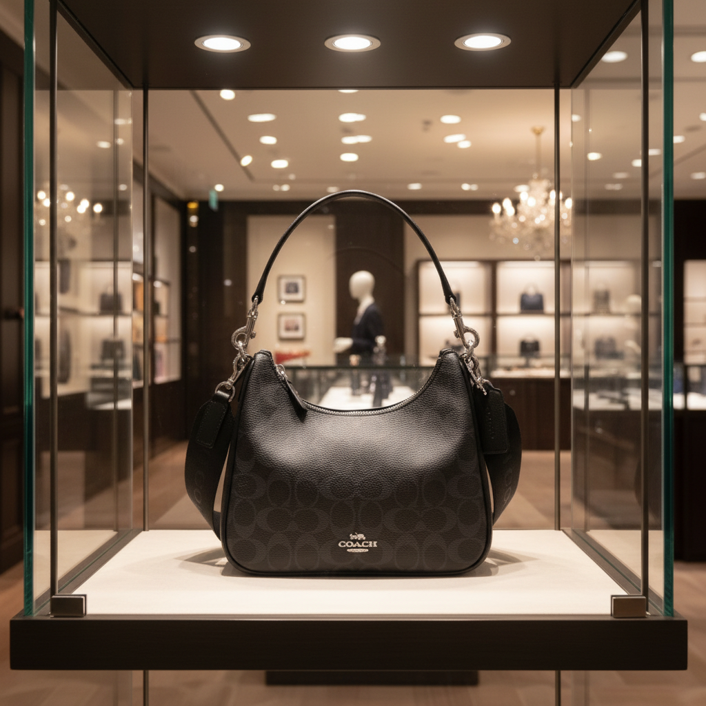 حقيبة كتف/حقيبة كروس بودي من كوتش نولان - قماش مطلي مميز