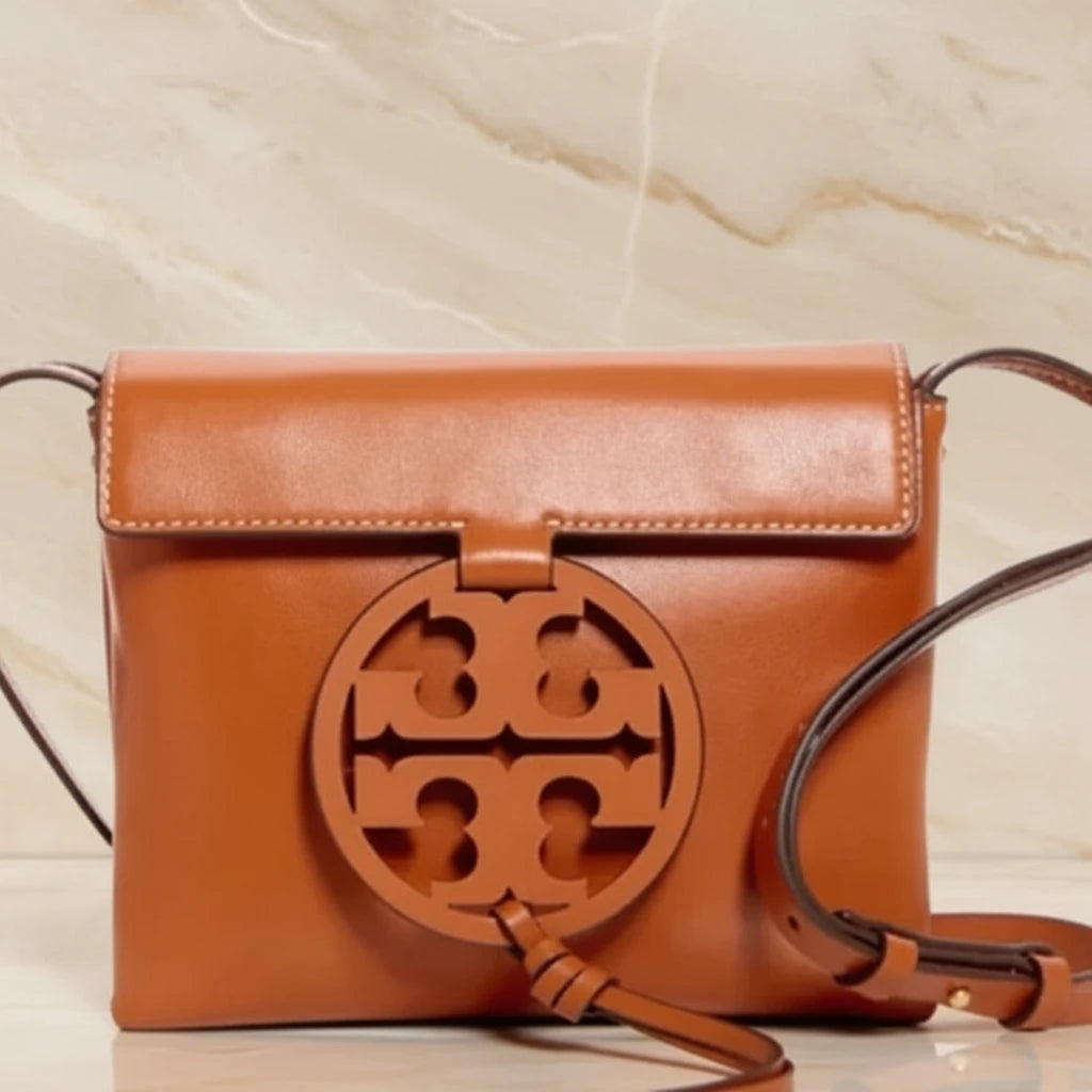 TORY BURCH MILLER CROSSBODY -  BROWN