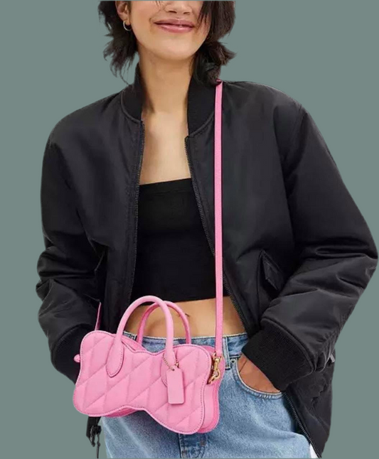 COACH BOW SATCHEL WITH QUILTING
