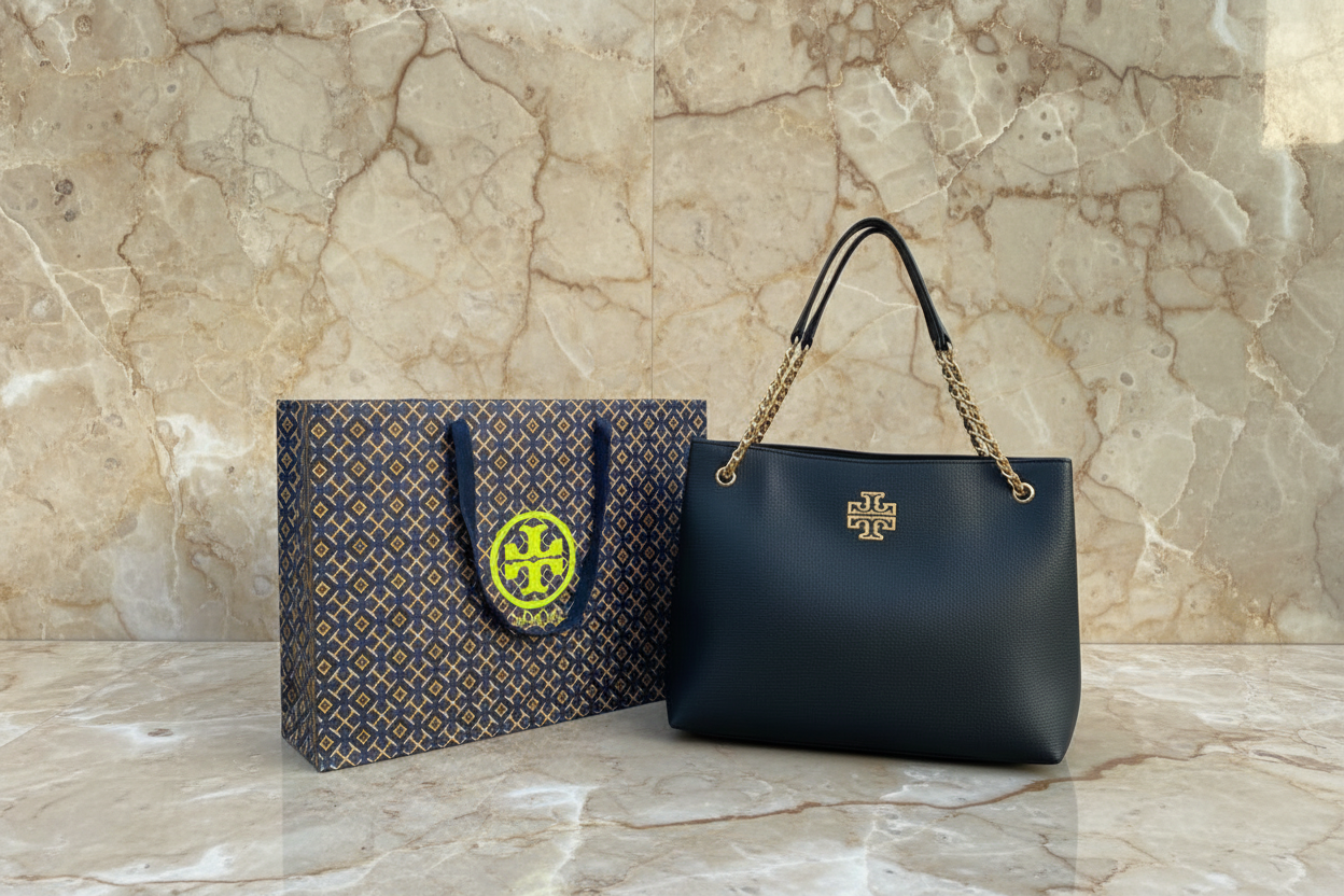 TORY BURCH BRITTEN TRIPLE COMPARTMENT TOTE