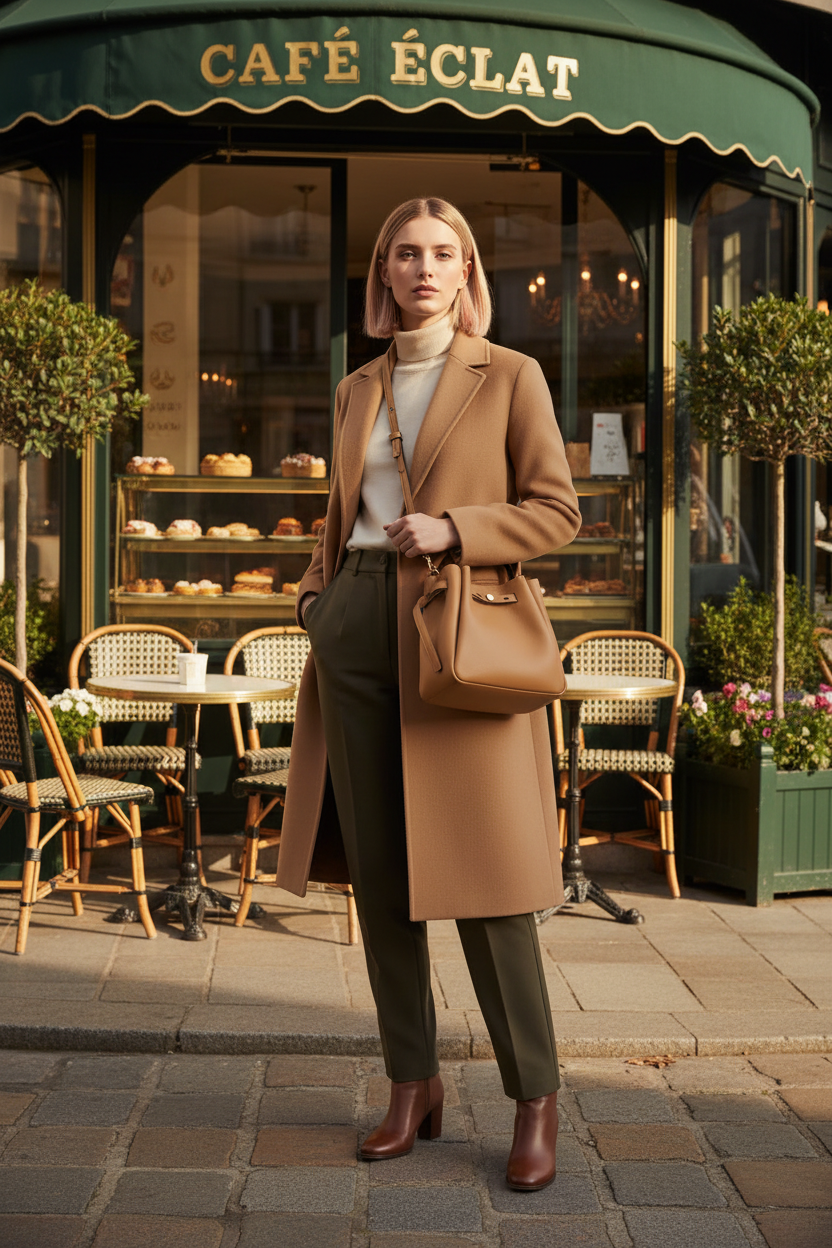 SALE!!! WITH CREASE IN FRONT DUE TO CARGO HANDLING - TORY BURCH SMALL ROMY BUCKET - BROWN