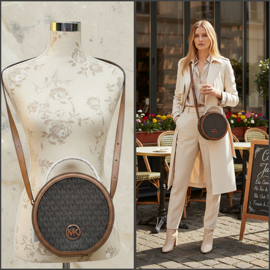 MICHAEL KORS AIDY CANTEEN TOP HANDLE - CROSSBODY - SIGNATURE LOGO