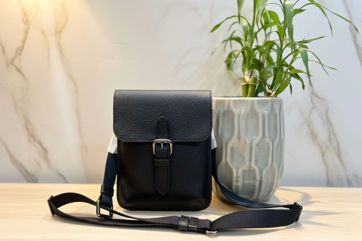 COACH HUDSON SLIM CROSSBODY - BLACK