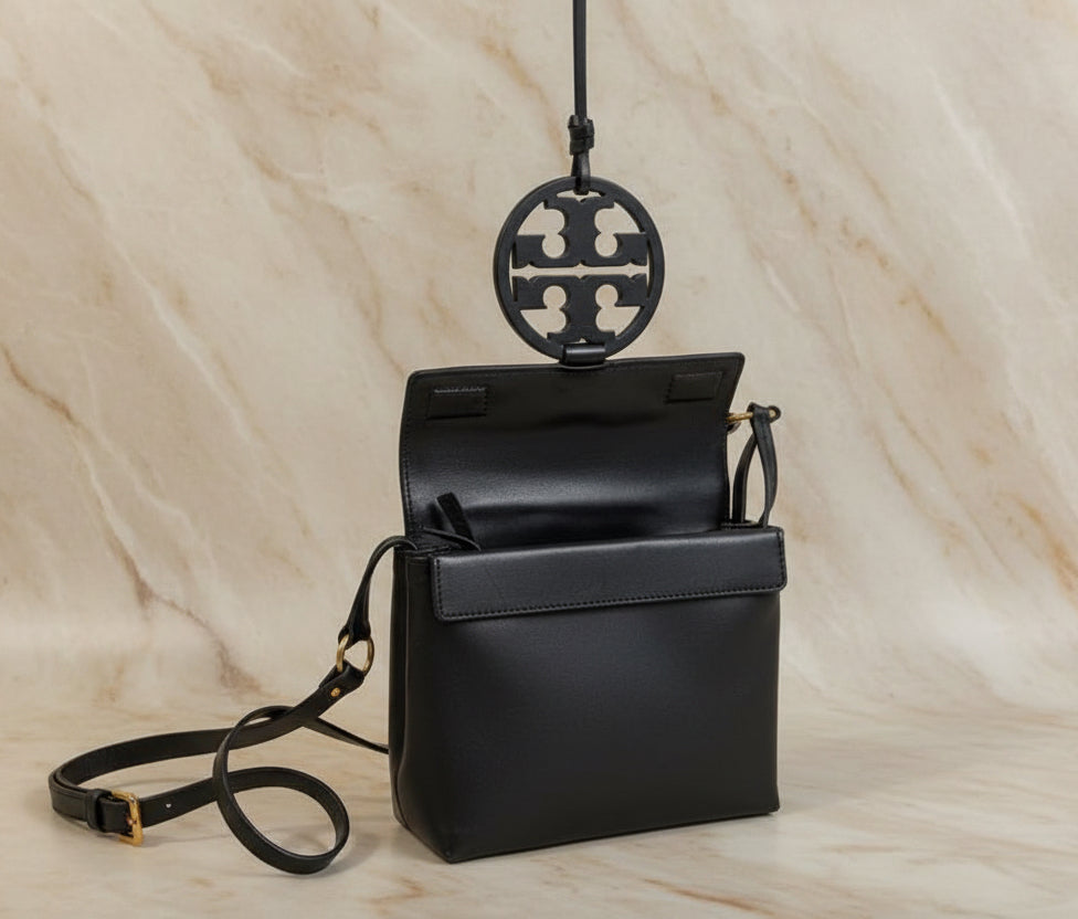 TORY BURCH MILLER CROSSBODY - BLACK