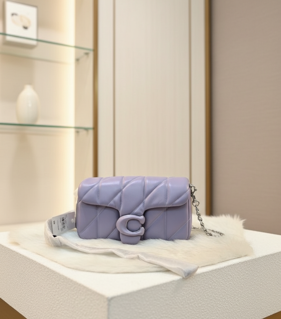 COACH PILLOW TABBY 18 WRISTLET/CROSSBODY - SOFTBPURPLE - NAPPA LEATHER