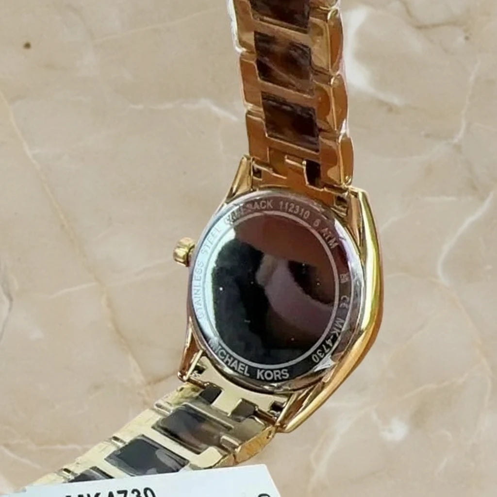 MICHAEL KORS JANELLE WATCH - TRANSLUCENT BROWN - GOLD