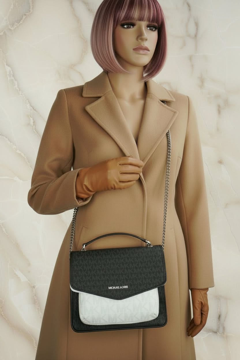 MICHAEL KORS REGINA MEDIUM FLAP CONVERTIBLE CHAIN SHOULDER BAG/CROSSBODY