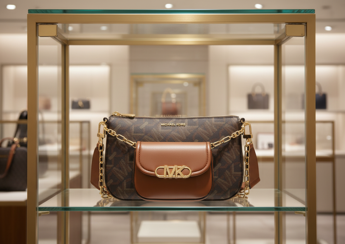 MICHAEL KORS EMPIRE SIGNATURE LOGO 2-IN-1 CROSSBODY BAG ( FROM BOUTIQUE STORE )