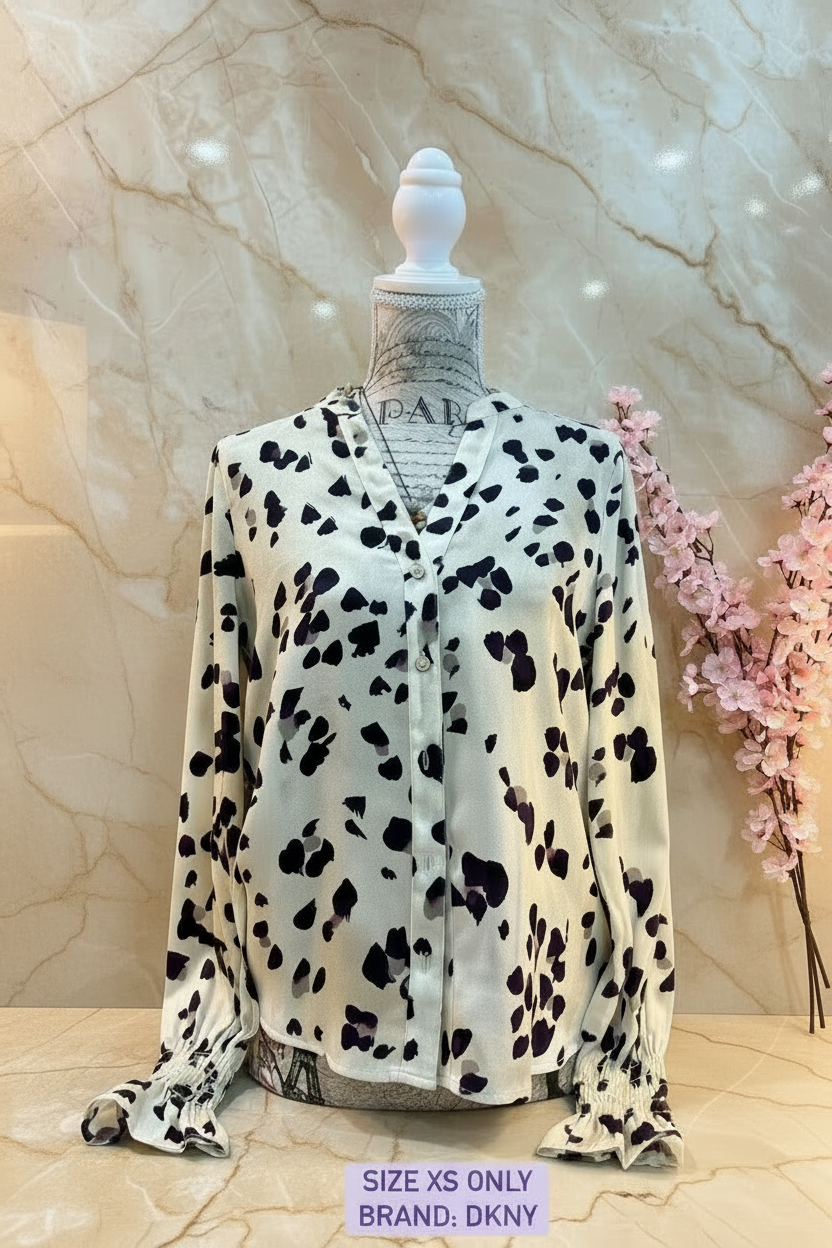 DKNY LONG SLEEVE BLOUSE