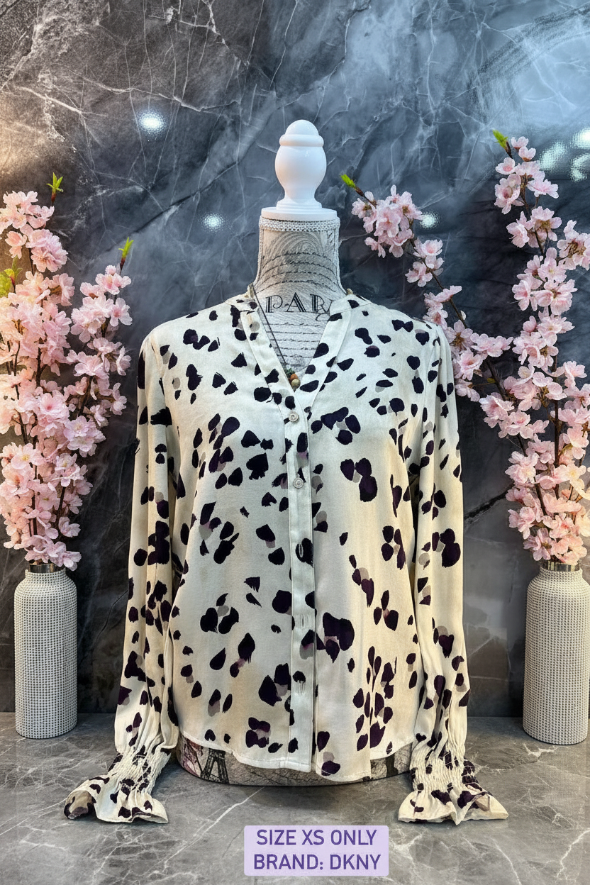 DKNY LONG SLEEVE BLOUSE