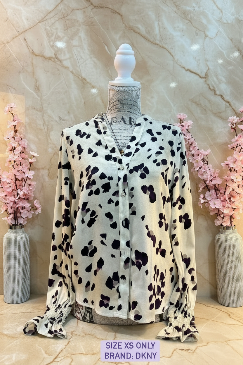 DKNY LONG SLEEVE BLOUSE
