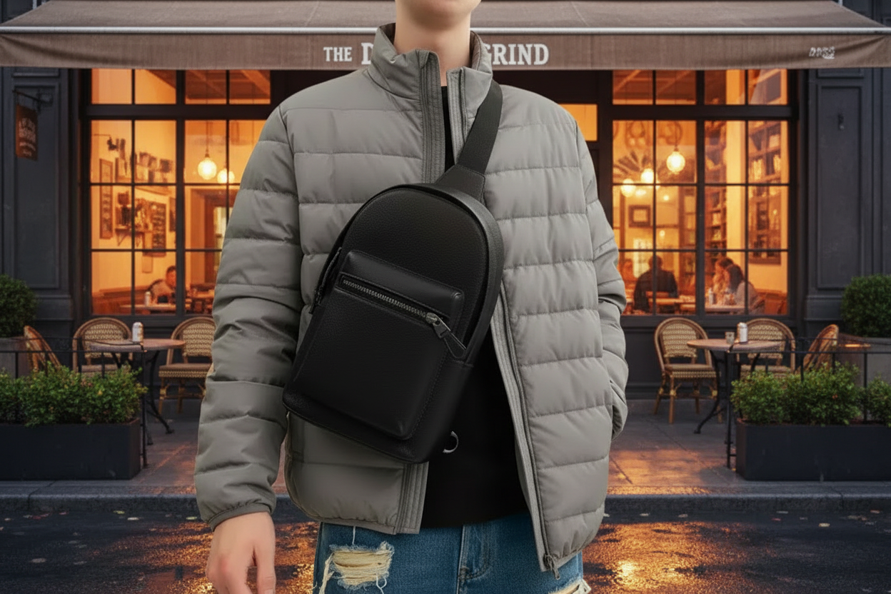COACH WEST PACK REFINED PEBBLE LEATHER