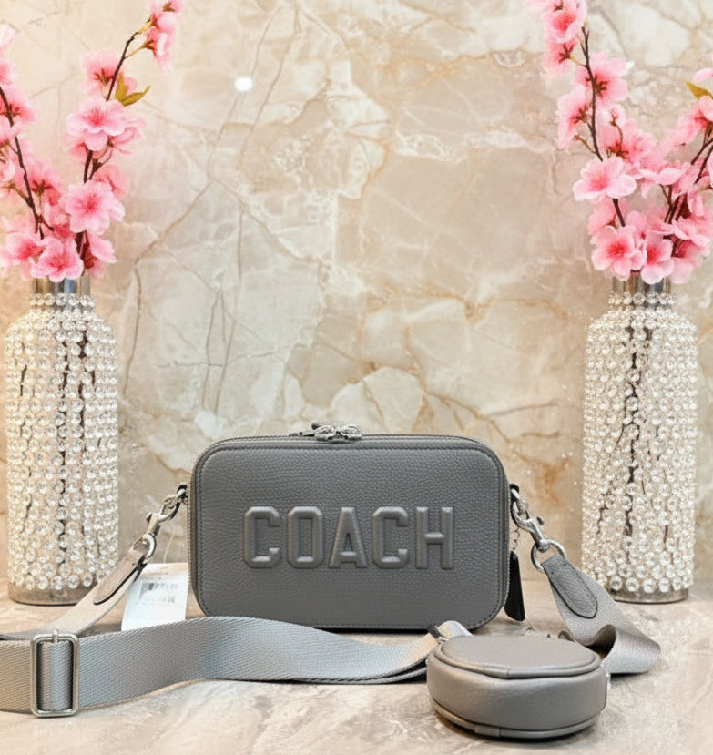 COACH CHARTER SLIM CROSSBODY - GRAY