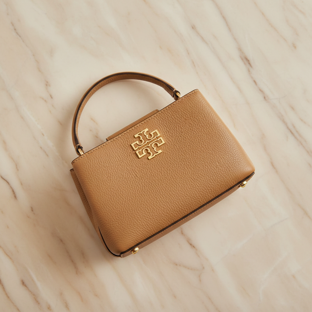 TORY MICRO BRITTEN SATCHEL -  BROWN