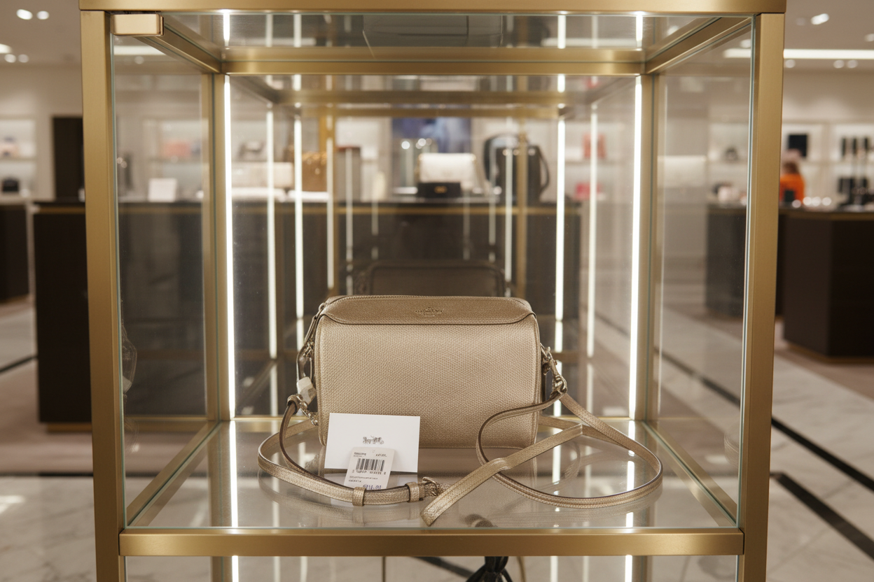 COACH BENETTE MICRO - PLATINUM GOLD