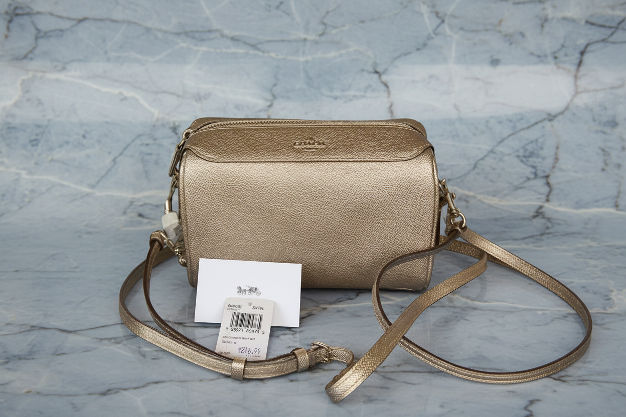 COACH BENETTE MICRO - PLATINUM GOLD