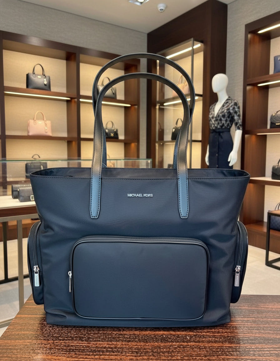MICHAEL KORS KHAI LAPTOP TOTE - LARGE - BLACK