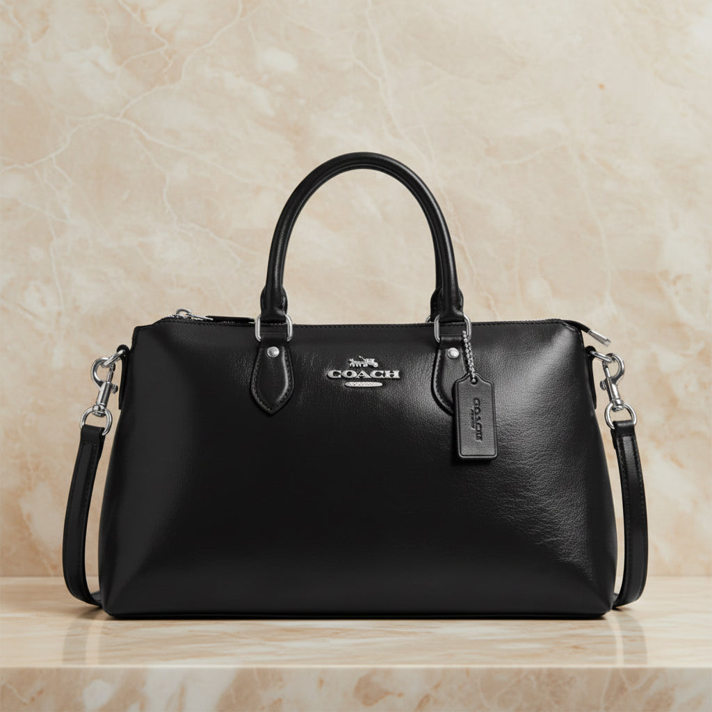 Coach Crinkled Patent Georgia Satchel