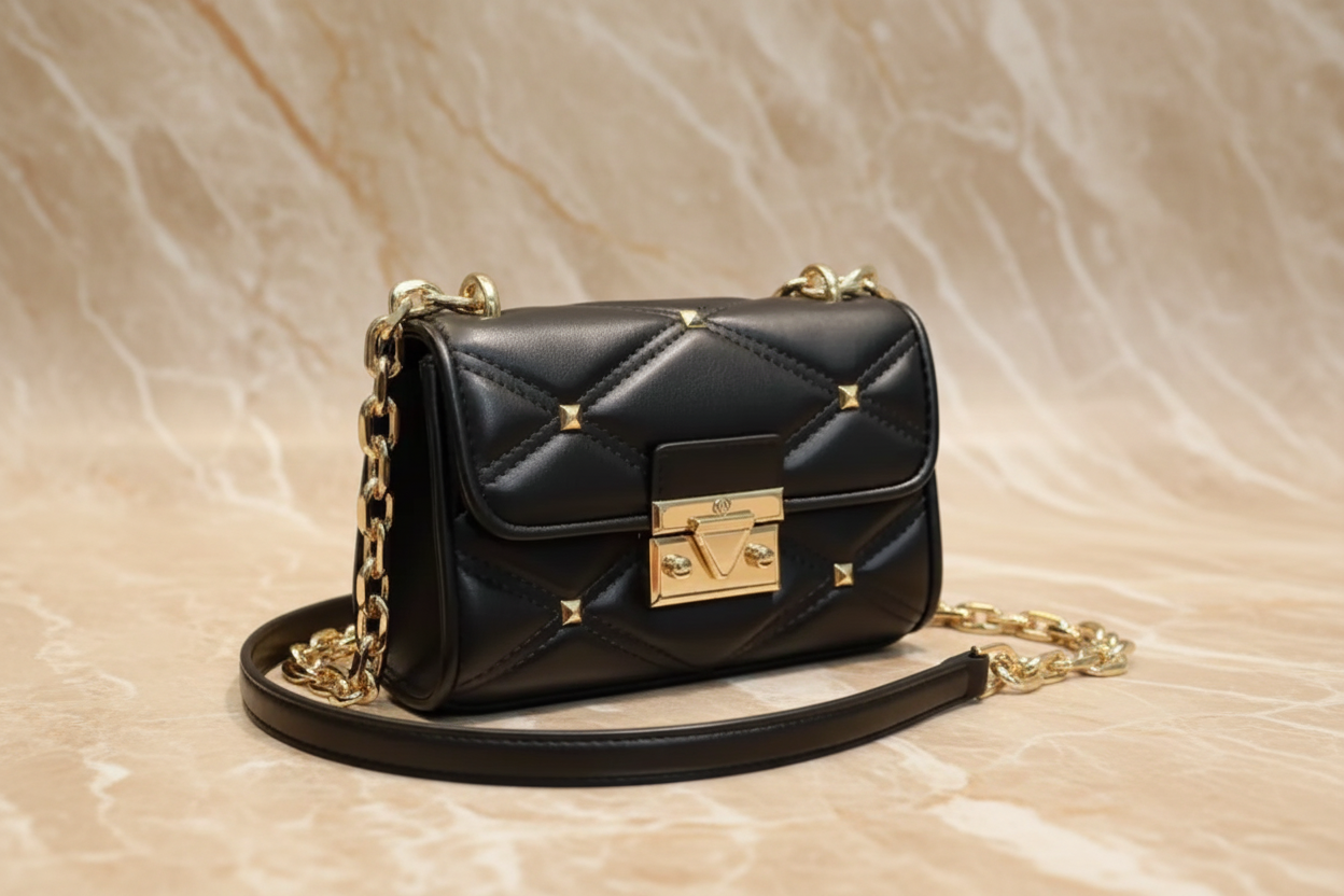 MICHAEL KORS SERENA VEGAN FLAP QUILTED CONVERTIBLE CHAIN SHOULDER BAG/CROSSBODY BAG