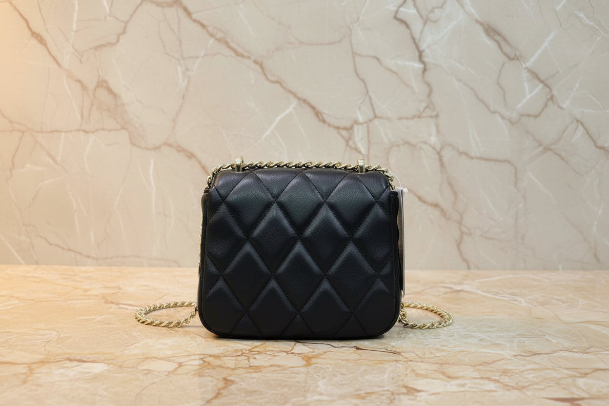 KATE SPADE CAREY MICRO FLAP QUILTED SQUARE LEATHER CROSSBODY