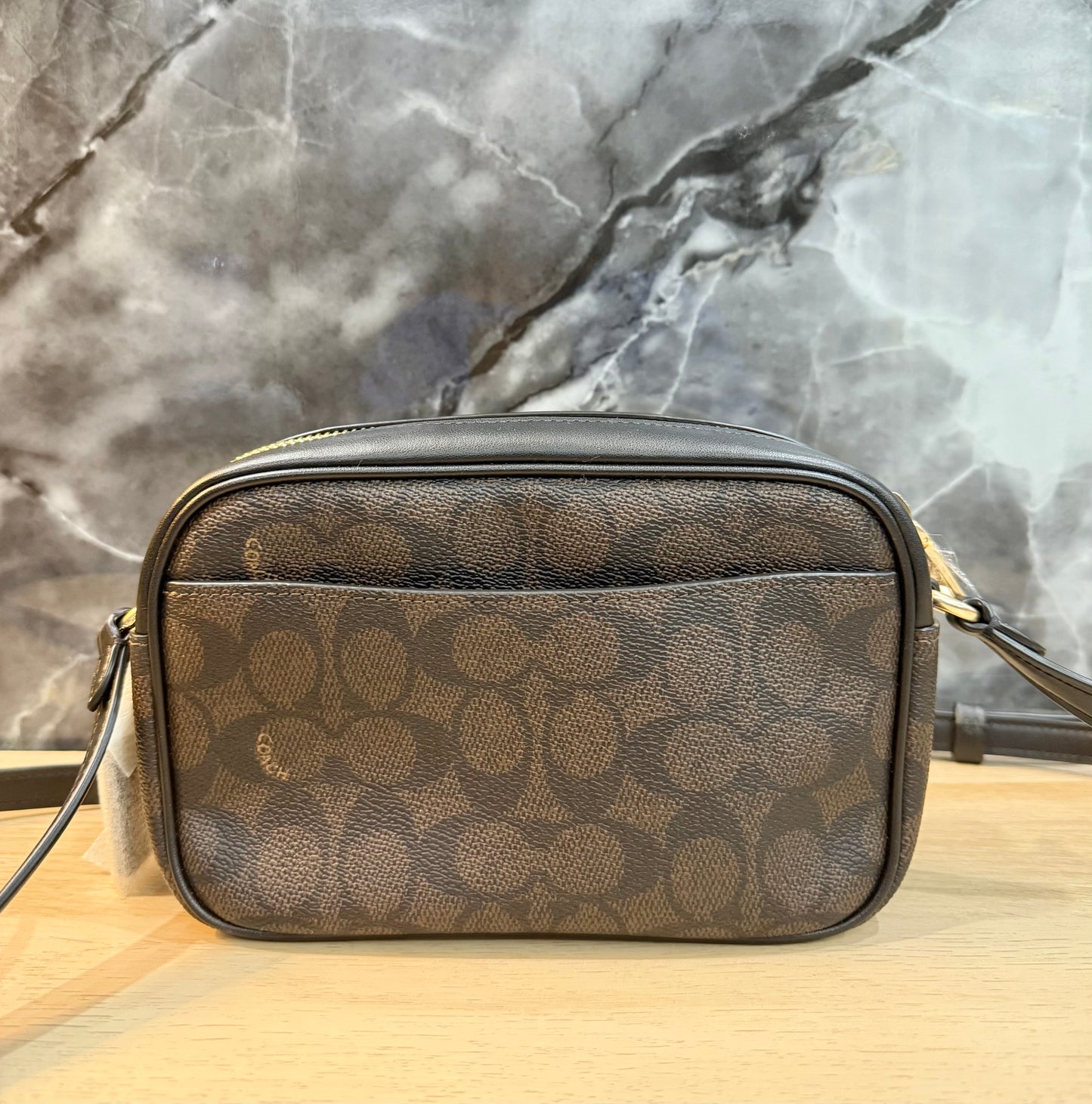 COACH MINI JAMIE SIGNATURE COATED CANVAS