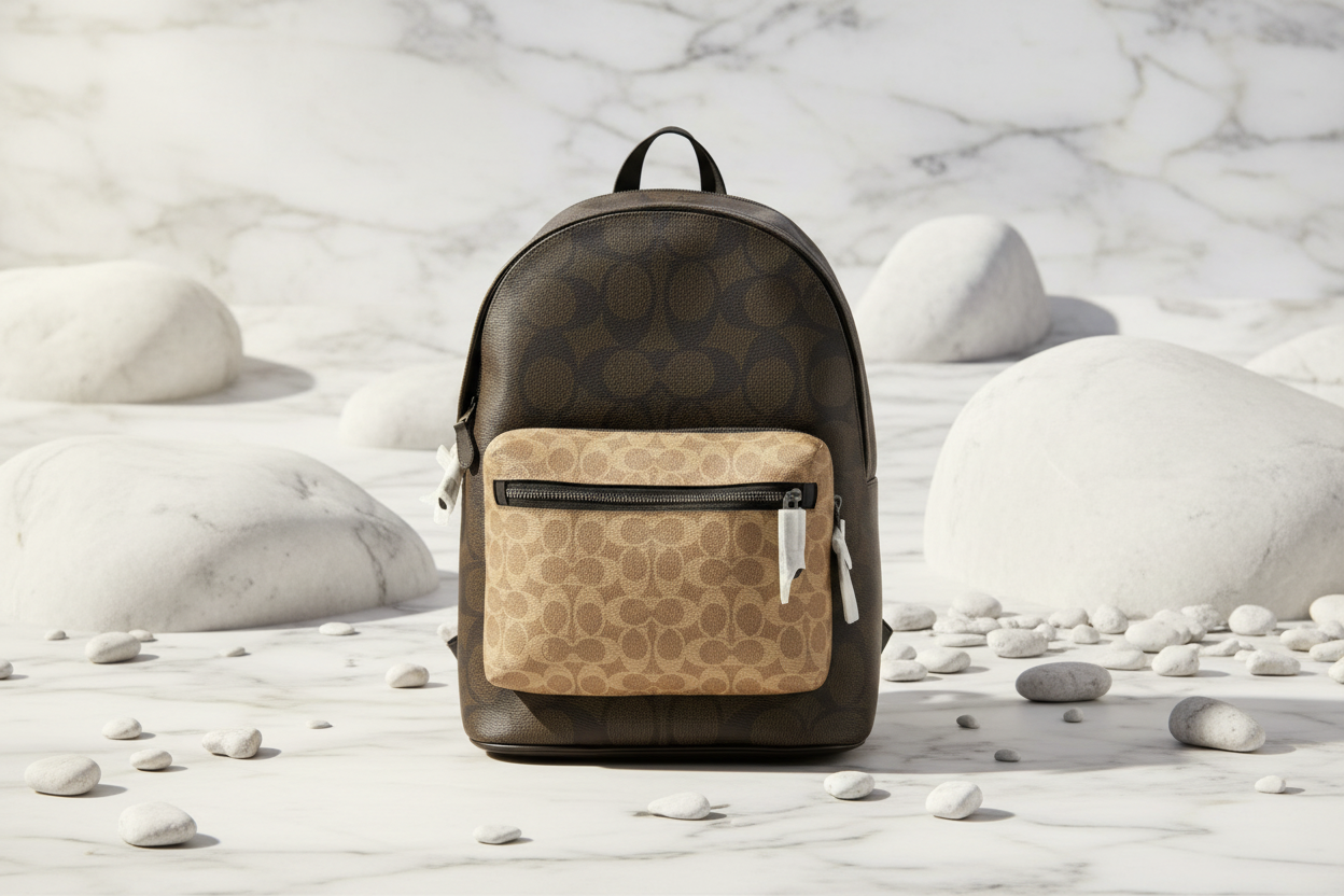 COACH MEN’S WEST BACKPACK IN BLOCKED SIGNATURE CANVAS